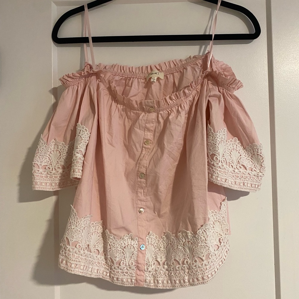 Pink Love J crop top